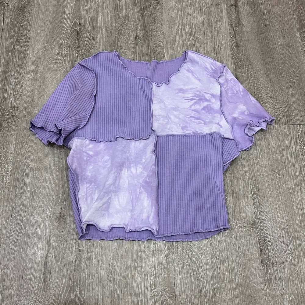 SHEIN lavender purple crop top S